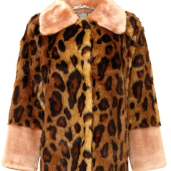 $549 UNREAL FUR Orient Express coat ANTHROPOLOGIE  REVOLVE S - Picture 3 of 11
